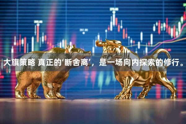 大旗策略 真正的‘断舍离’，是一场向内探索的修行。